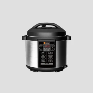Sayona SPC-4413 6L Digital Pressure Cooker with 1000W Fast Cooking - Black/Silver