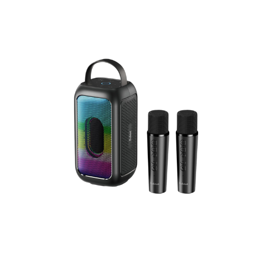 Bobtot EP20T Portable Karaoke Speaker with 2 Wireless Mics - Black